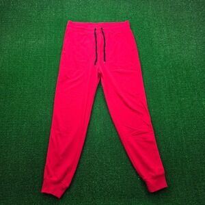 Carbon Elements Fleece Jogger Pants Mens Large Red Lounge Workout Casual